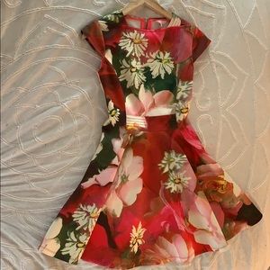 Vintage Ted Baker London floral print dress
